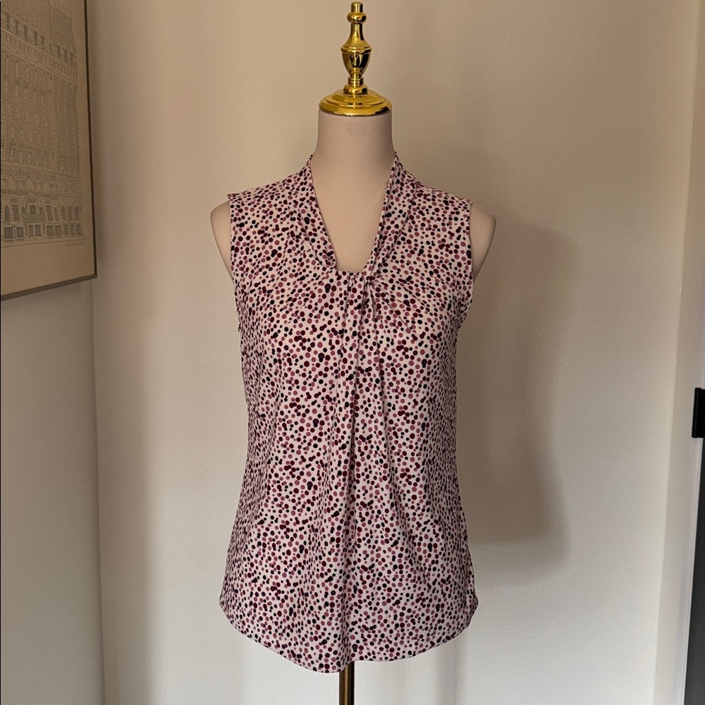 Talbots Multicolor Polka Dot Blouse